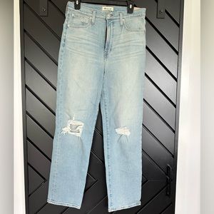 NWT Madewell Denim Straight Leg Jeans - Size 28